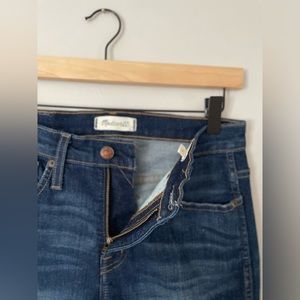 Madewell medium wash straight jean